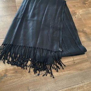 Black scarf 74L X 22 W, new, soft